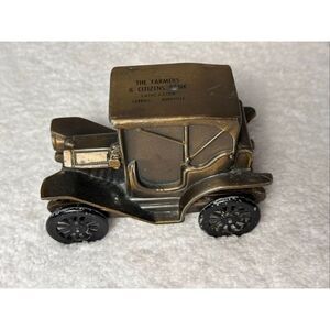 Vintage Banthrico 1908 Buick Die Cast Metal Car Coin Bank